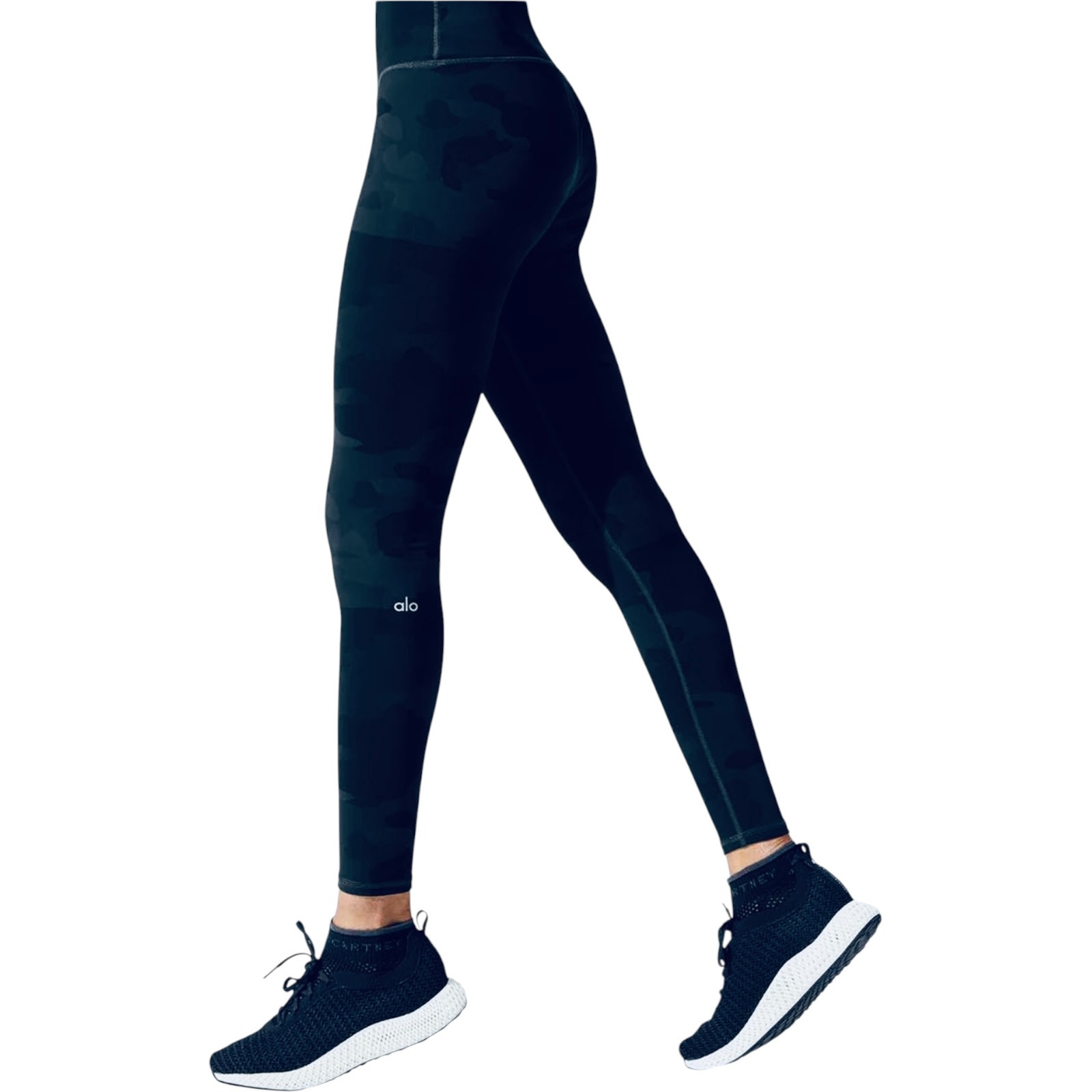 Nwot Alo Yoga High-Waist Vapor Legging Black Camouflage $133 Size Xxs